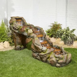 Stylish Fountains Bustling Waters Including LED Lights -Garden Sales 12814089 1794957312372359