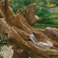 Stylish Fountain Knotted Willow Falls Water Feature With LEDs -Garden Sales 13846064 1284962028036575