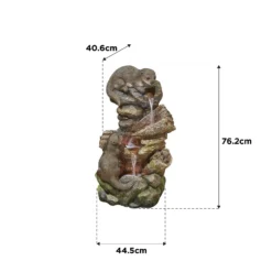 Stylish Fountain Otter Pools Water Feature With LEDs 13 Stylish Fountain Otter Pools Water Feature With LEDs -Garden Sales 13846071 1084962028366896