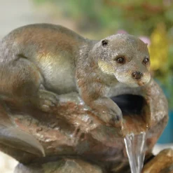 Stylish Fountain Otter Pools Water Feature With LEDs 10 Stylish Fountain Otter Pools Water Feature With LEDs -Garden Sales 13846071 1494962028210242