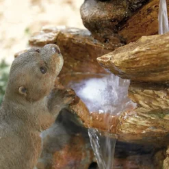 Stylish Fountain Otter Pools Water Feature With LEDs 12 Stylish Fountain Otter Pools Water Feature With LEDs -Garden Sales 13846071 4324962028308486