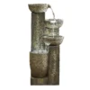 Stylish Fountain Ash Columns Water Feature With LEDs 2 Stylish Fountain Ash Columns Water Feature With LEDs -Garden Sales 14519359 7565047822460277