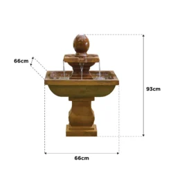 Stylish Fountain Odyssey Water Feature With LEDs 11 Stylish Fountain Odyssey Water Feature With LEDs -Garden Sales 14519360 1335047822692282